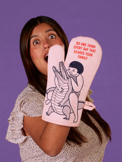 Image of Do One Thing Every Day That Scares Your Family Oven Mitt