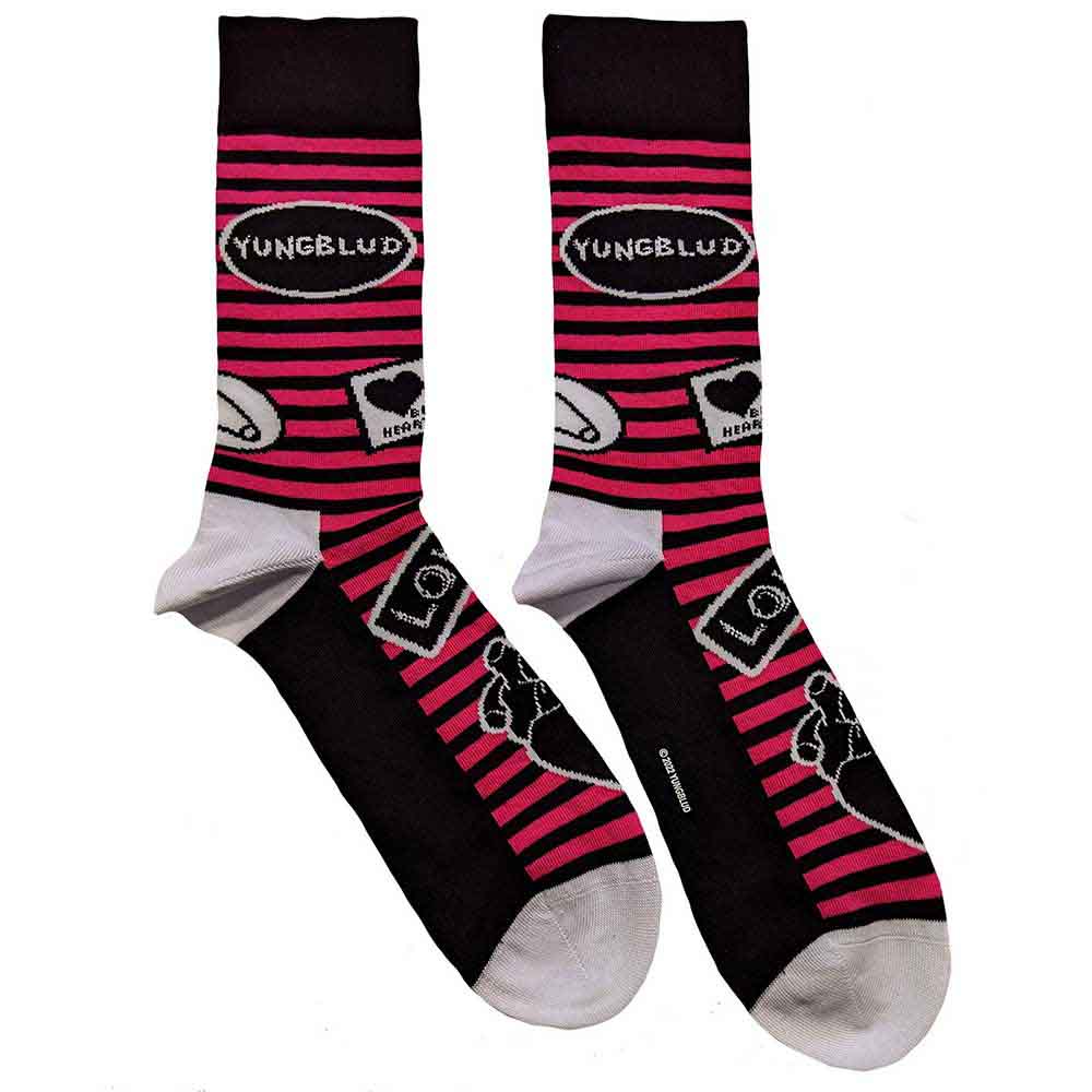 Image of Yungblud Unisex Ankle Socks : Symbols Rock Off