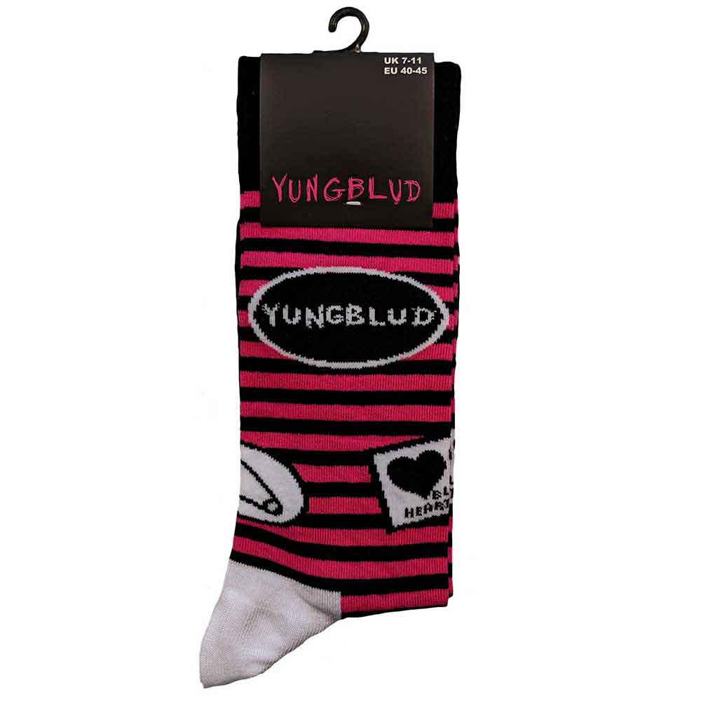 Image of Yungblud Unisex Ankle Socks : Symbols Rock Off
