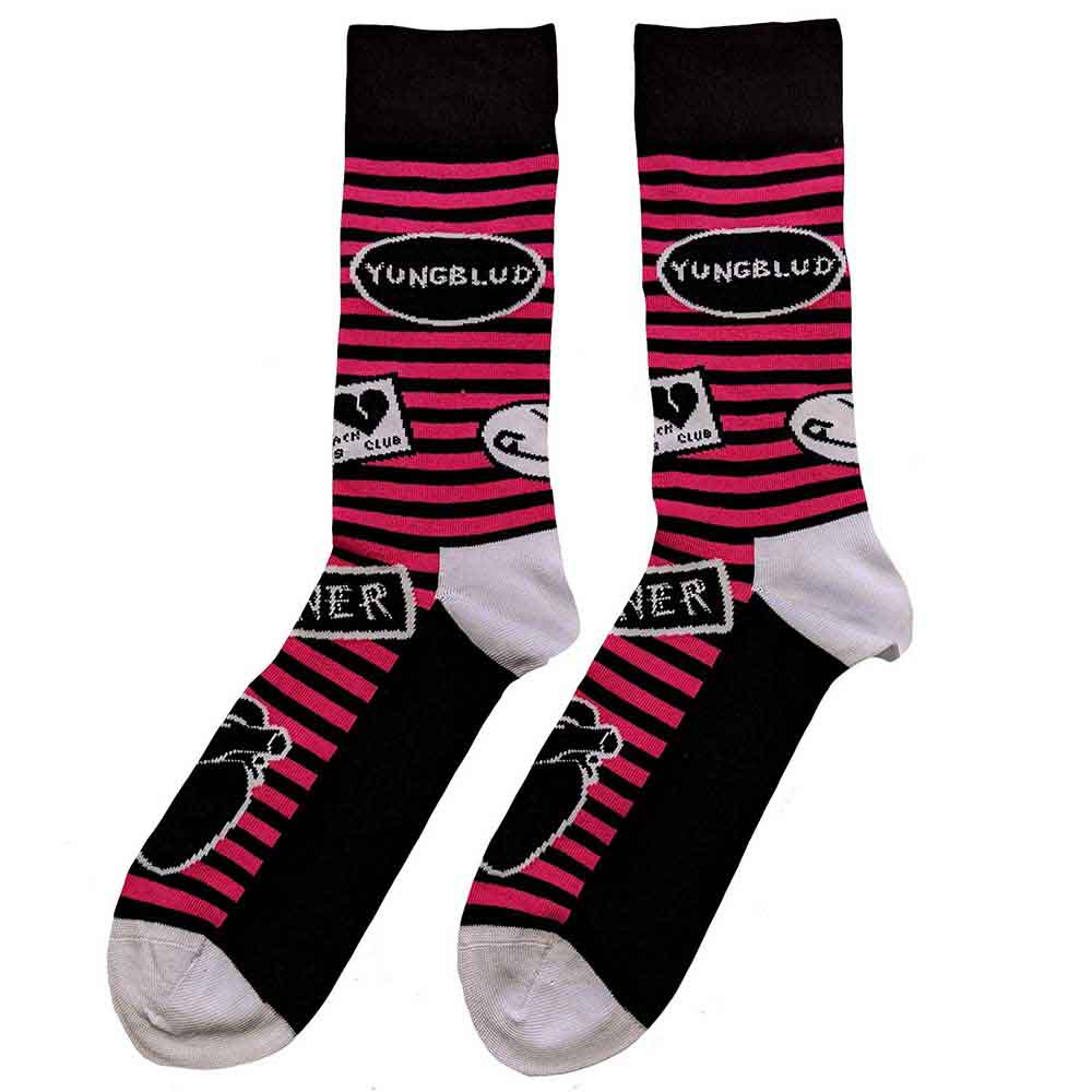Image of Yungblud Unisex Ankle Socks : Symbols Rock Off