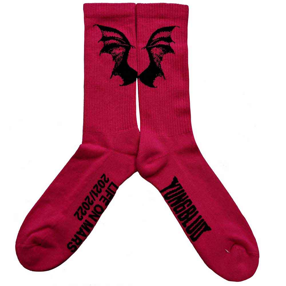 Image of Yungblud Unisex Ankle Socks : Life On Mars Tour Rock Off