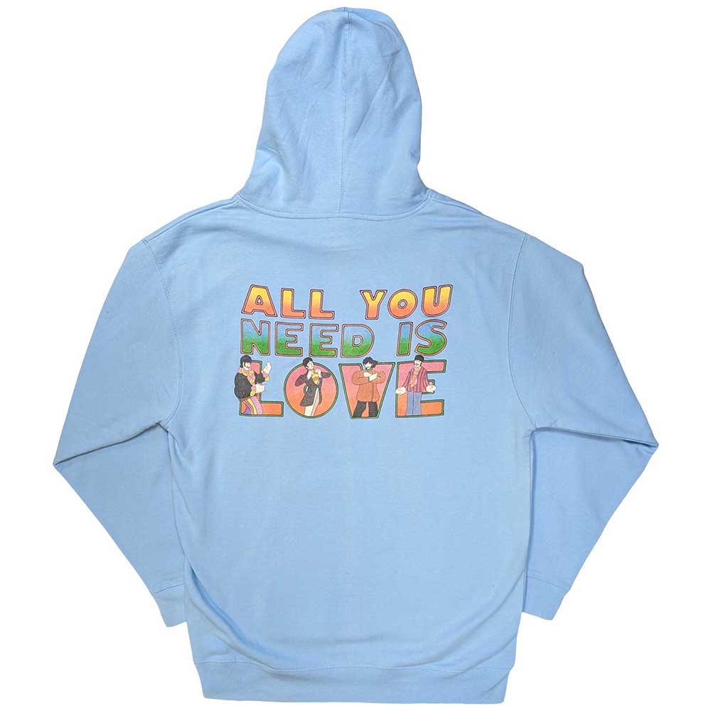 Image of The Beatles Unisex Pullover Hoodie - All You Need is Love Rock Off