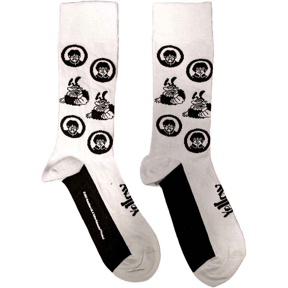 Image of The Beatles Unisex Ankle Socks - Band & Meanies Monochrome Rock Off