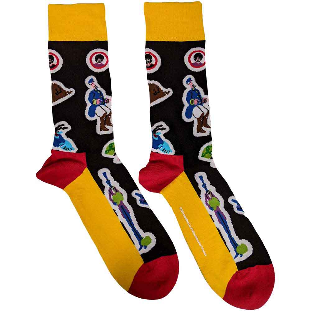 The Beatles Unisex Ankle Socks - Portholes & Characters