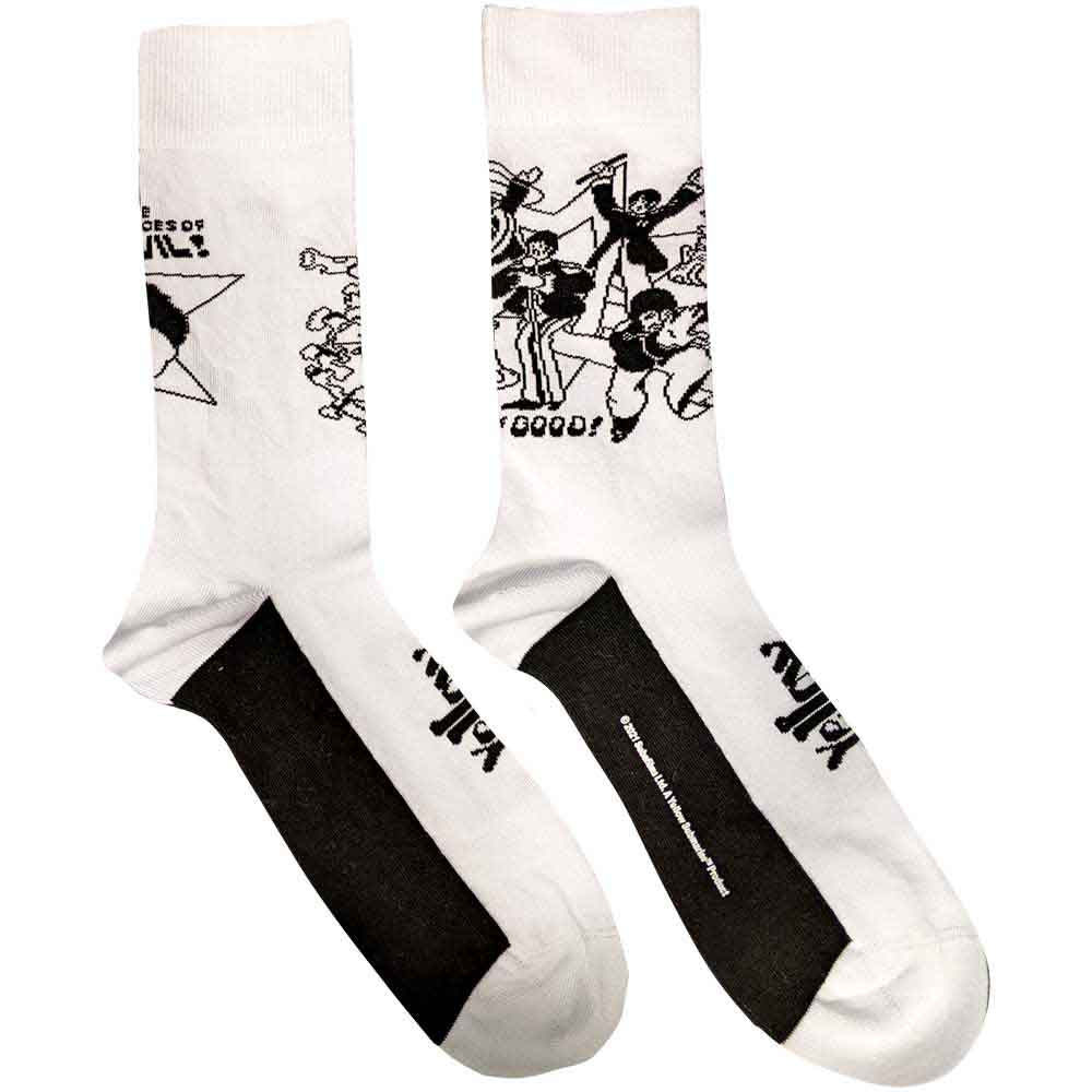 Image of The Beatles Unisex Ankle Socks - Good v Evil Rock Off