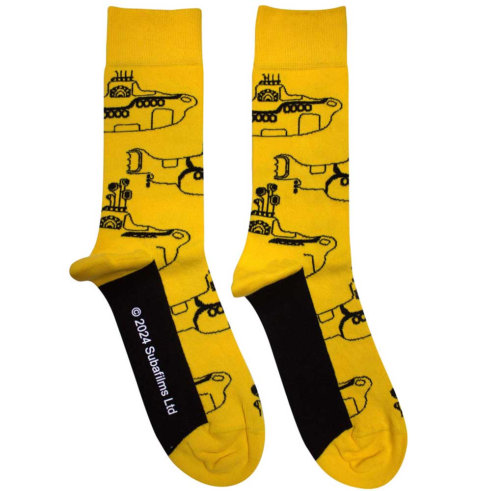 The Beatles Unisex Ankle Socks - Sub Outline Repeat
