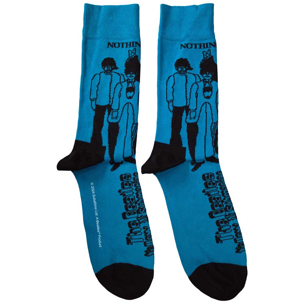 Image of The Beatles Unisex Ankle Socks - Sub & Band Outlines Rock Off