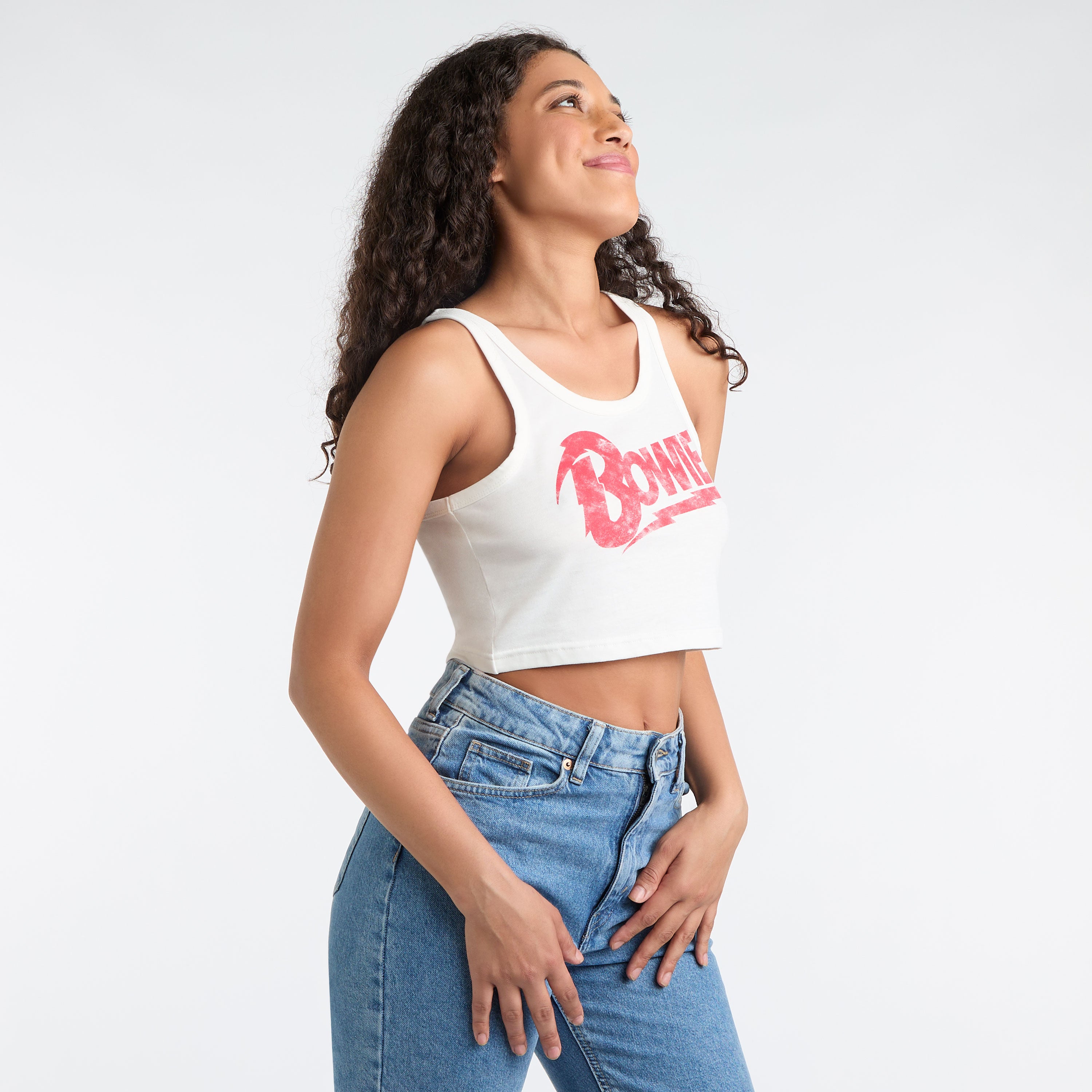Image of David Bowie Baby Crop Top, Ladies Amplified
