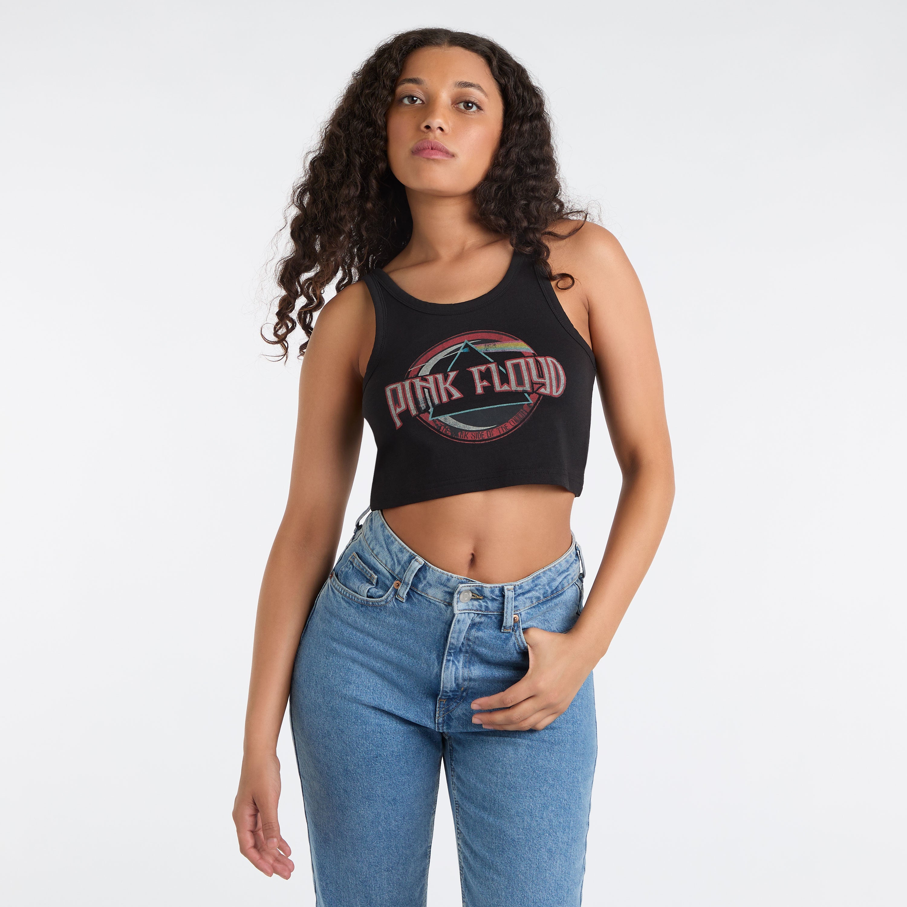 Image of Pink Floyd Baby Crop Top, Ladies Amplified