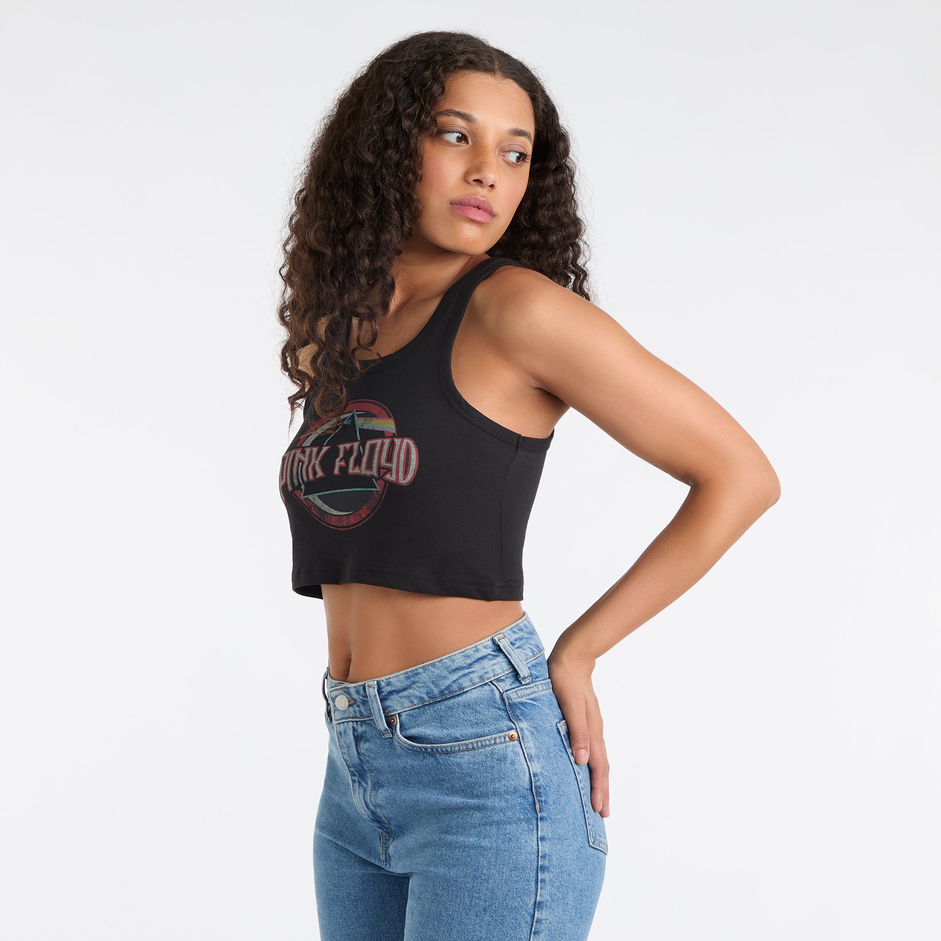 Image of Pink Floyd Baby Crop Top, Ladies Amplified