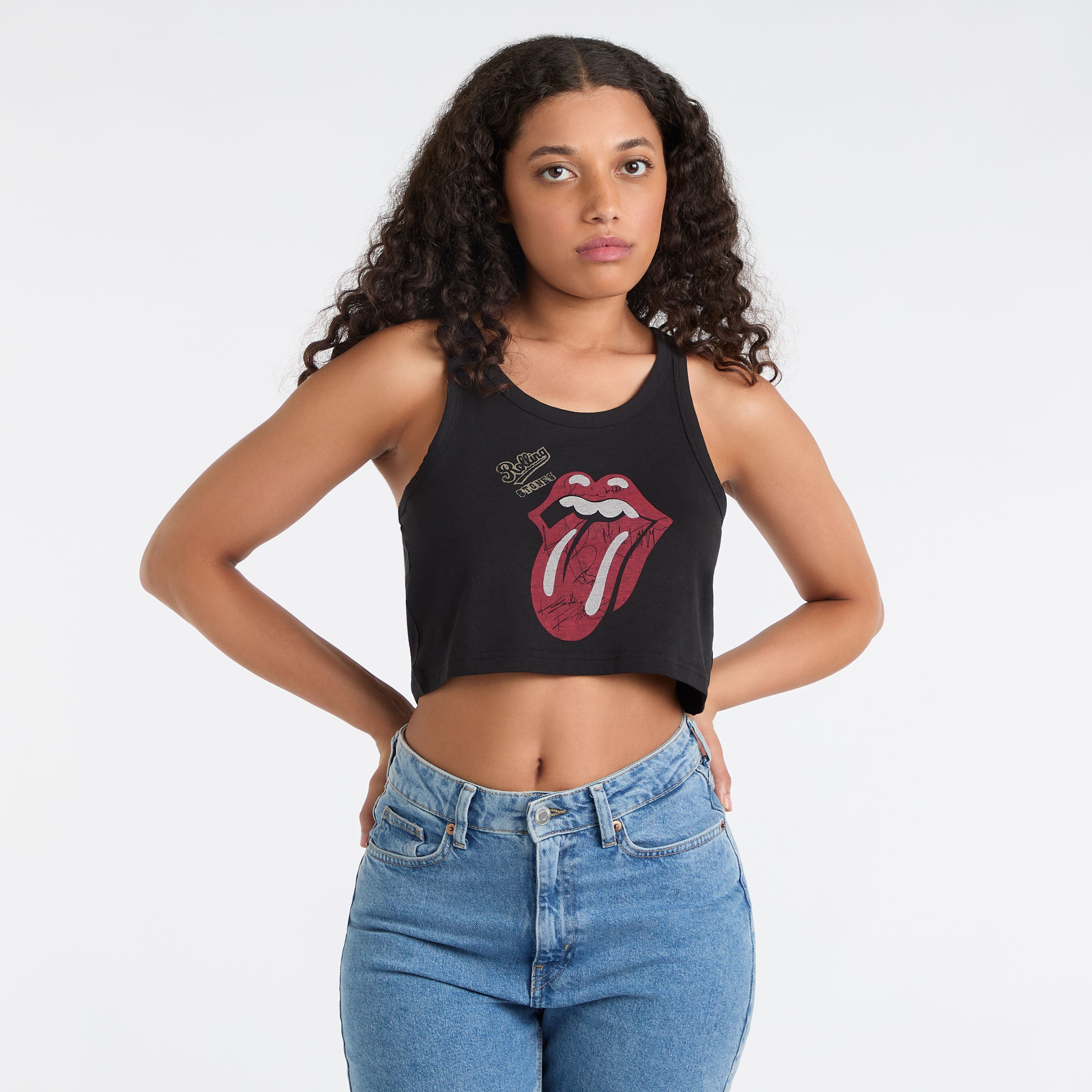 Image of The Rolling Stones Baby Crop Top, Ladies Amplified