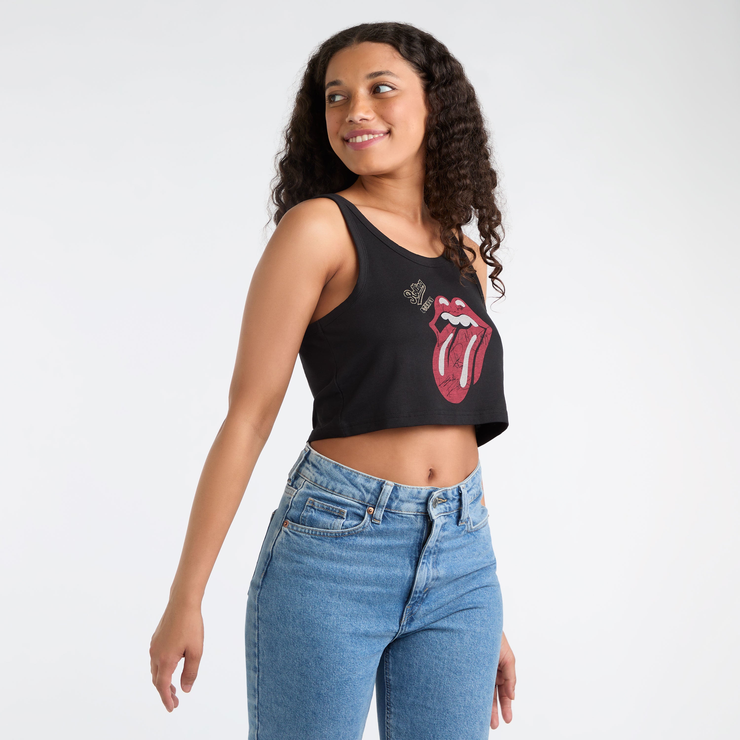 Image of The Rolling Stones Baby Crop Top, Ladies Amplified