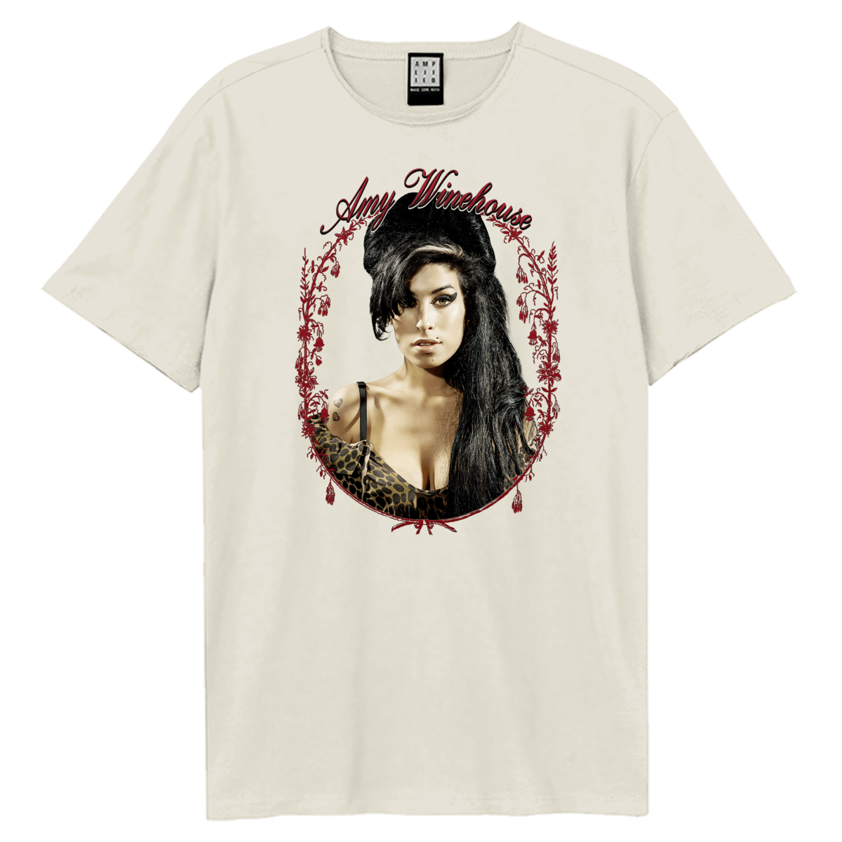 Image of Amy Winehouse Unisex T-shirt - Floral Frame Amplified