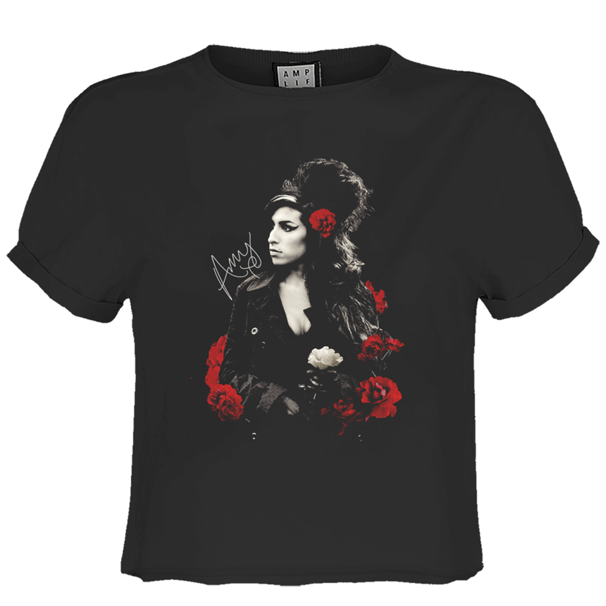 Image of Amy Winehouse Unisex T-shirt - Floral Frame (Copy) Amplified