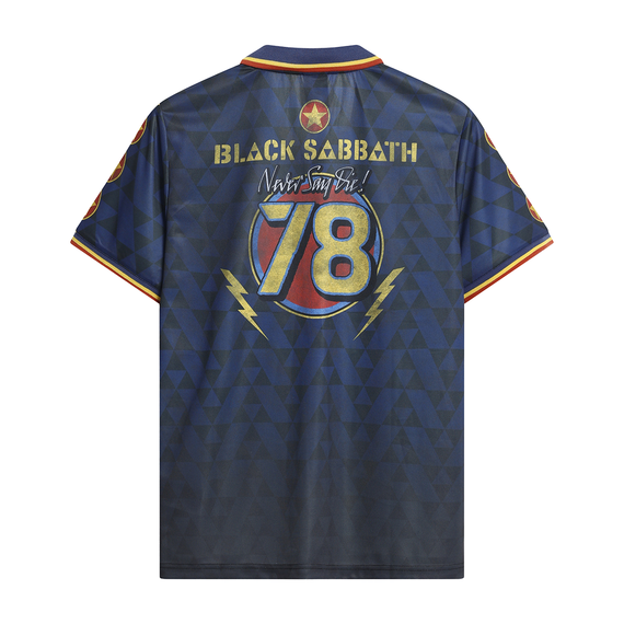 Image of Black Sabbath Football Shirt -Never Say Die Amplified