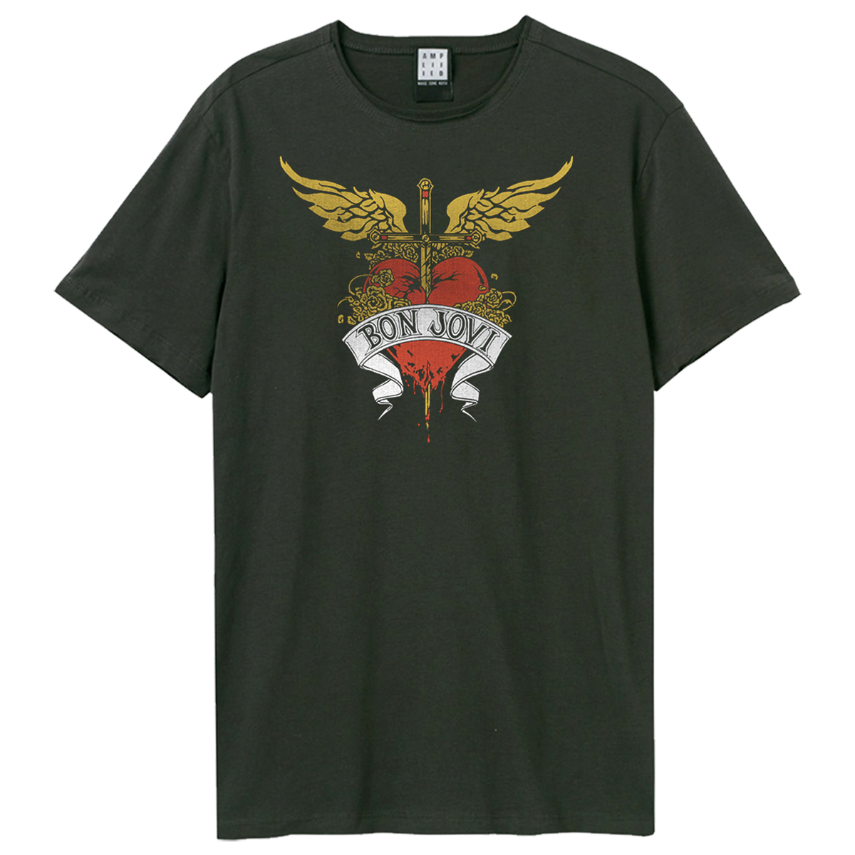 Image of Bon Jovi Unisex T-Shirt - Heart And Dagger