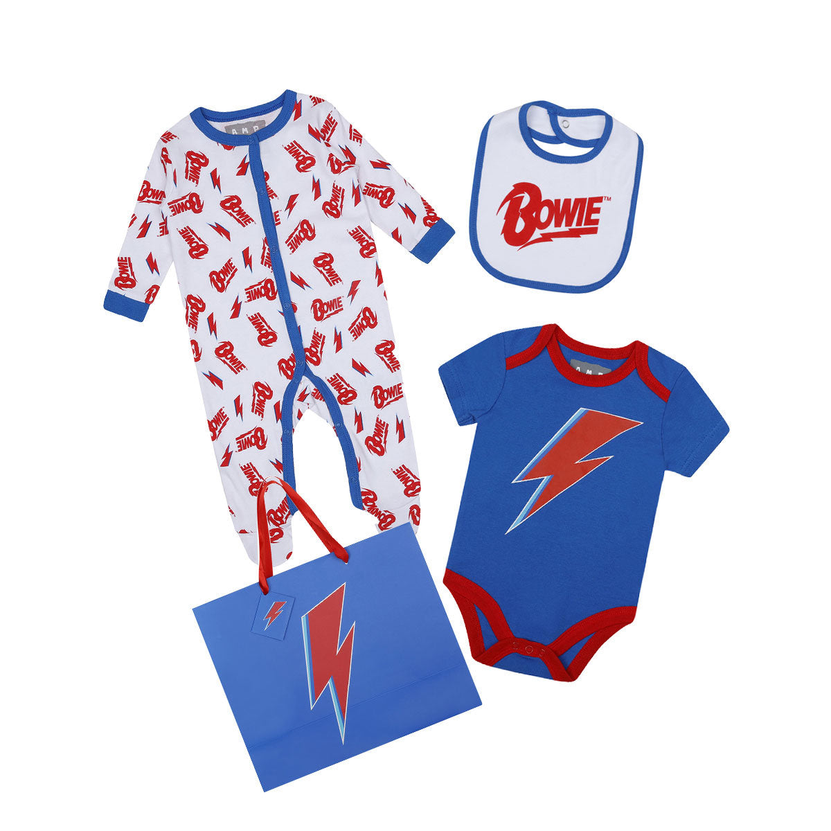 Image of David Bowie Baby 3-Pieces Set Amplified