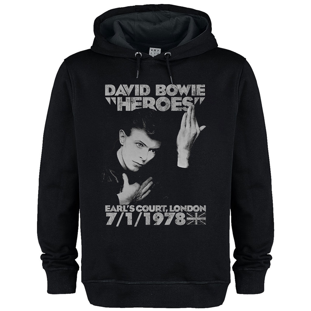 David Bowie Heroes Hoodie Amplified