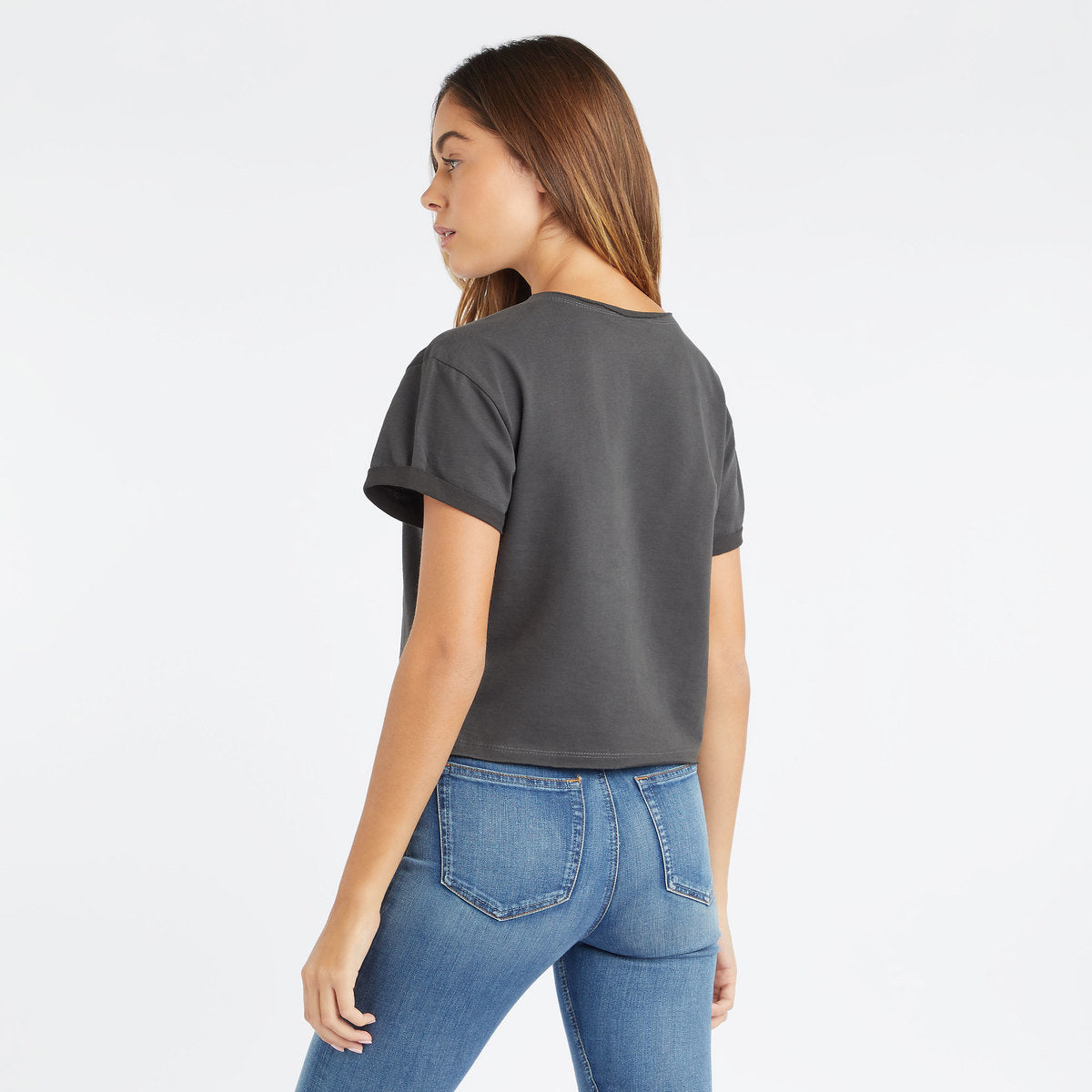 Image of Foo Fighters Crop Top T Shirt - FF Air Logo Amplified