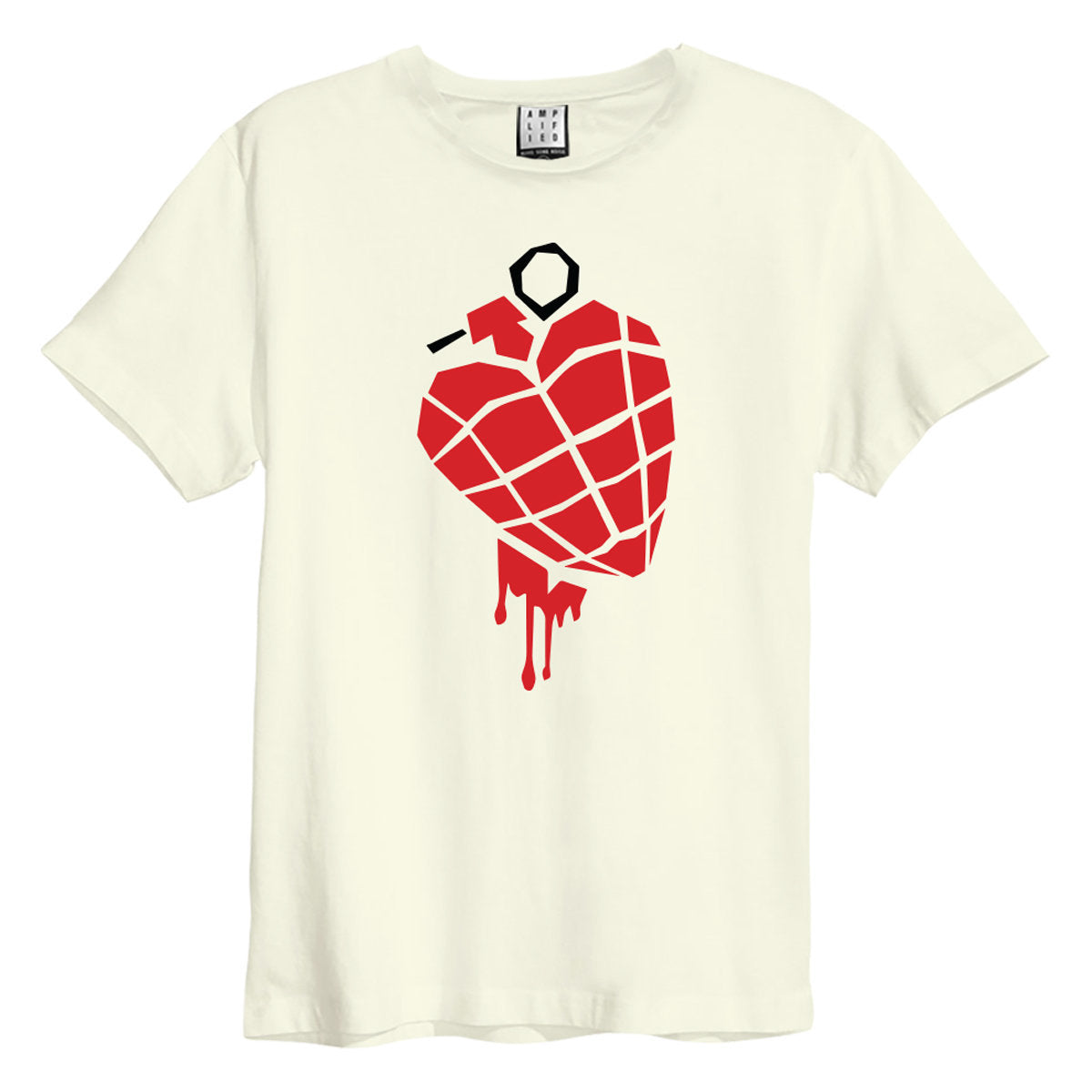 Image of Green Day T-Shirt - American Idiot Heart Grenade Amplified