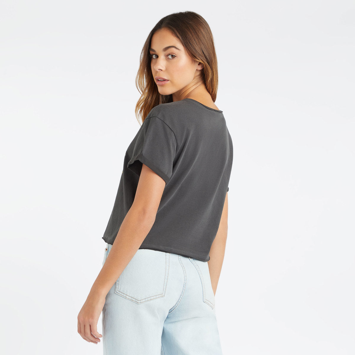 Image of Guns N' Roses Crop Top T Shirt -  Drum Logo Amplified