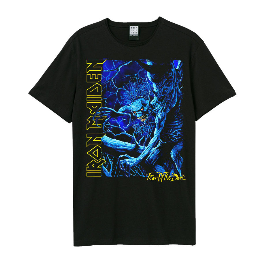 Image of Iron Maiden T-shirt - Blue Monster Amplified