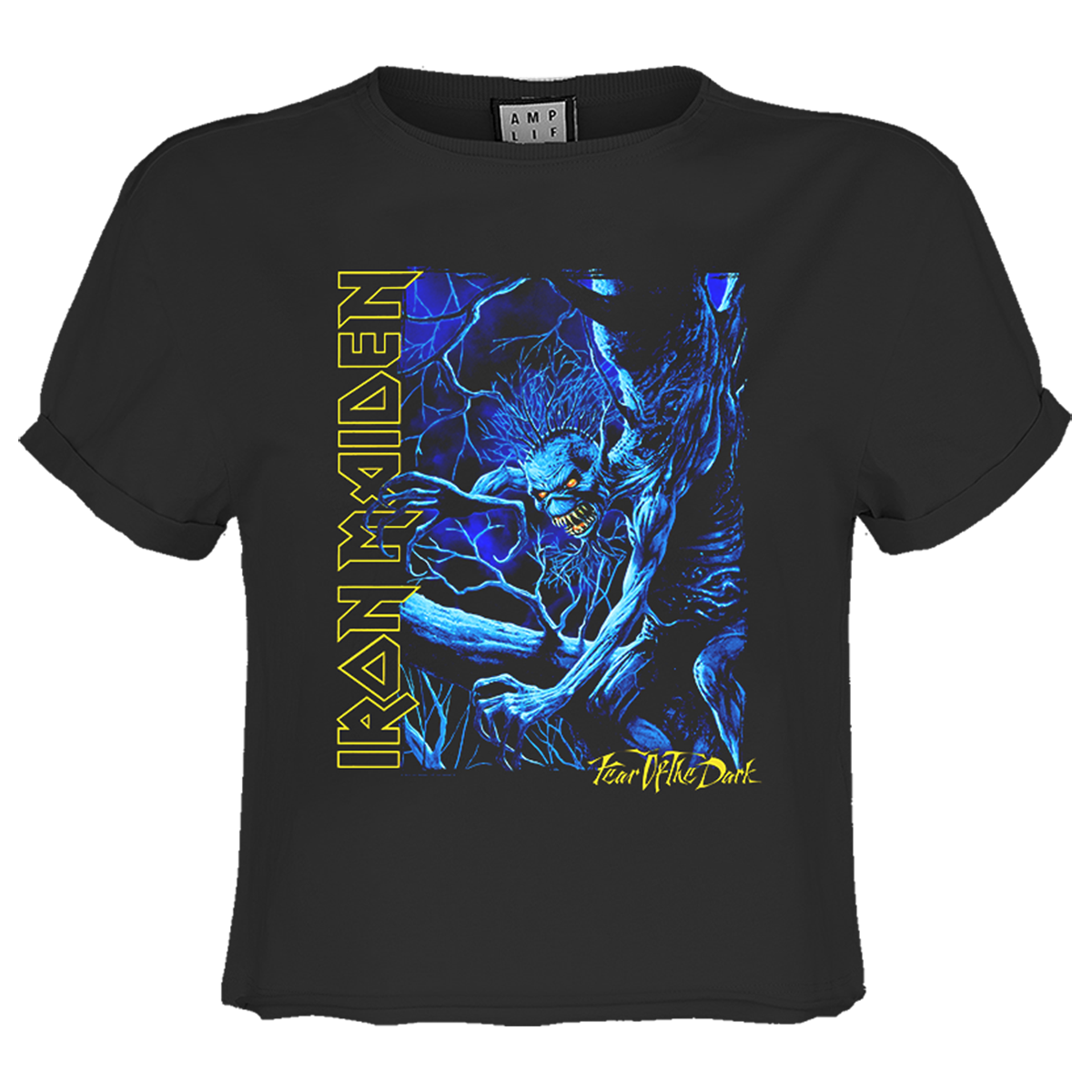 Image of Iron Maiden T-shirt -Blue Monster Amplified