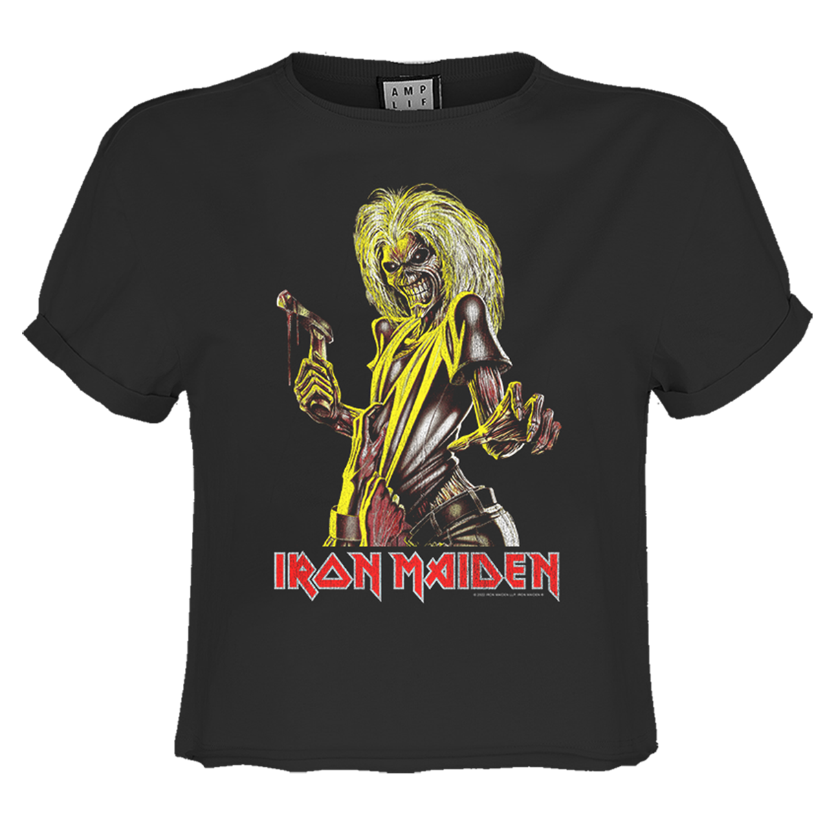 Image of Iron Maiden T-shirt - KIllers Ladies Crop Top Amplified