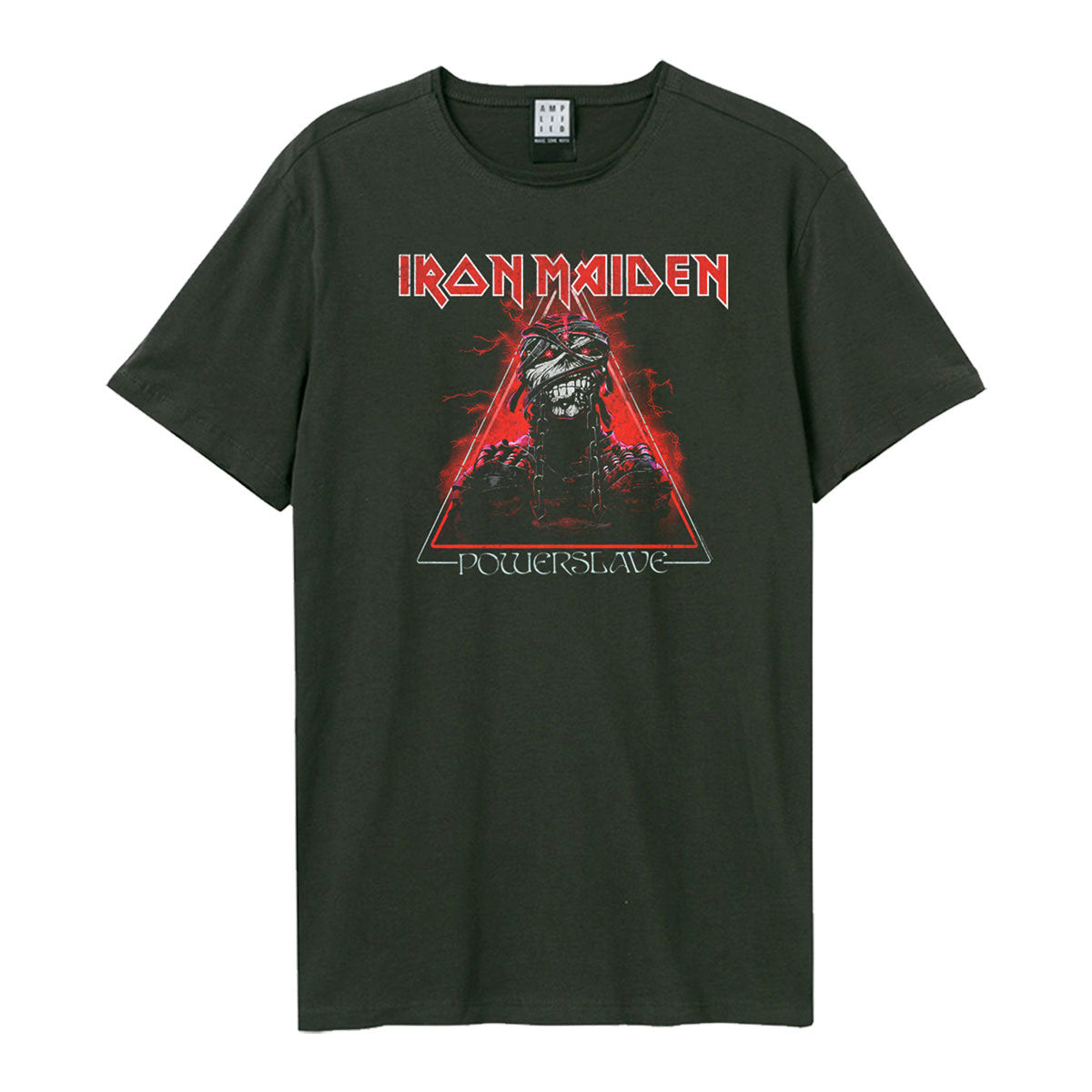 Image of Iron Maiden T-shirt - Red Powerslave Amplified
