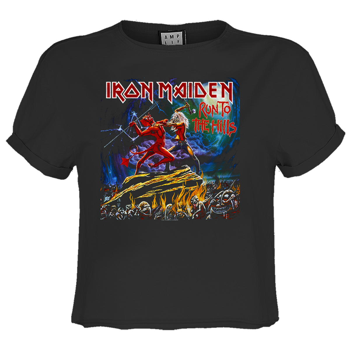Image of Iron Maiden T-shirt - Run to the Hills Amplified