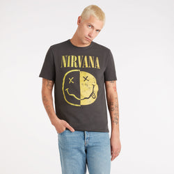 Image of Nirvana T-Shirt - Spliced Smiley