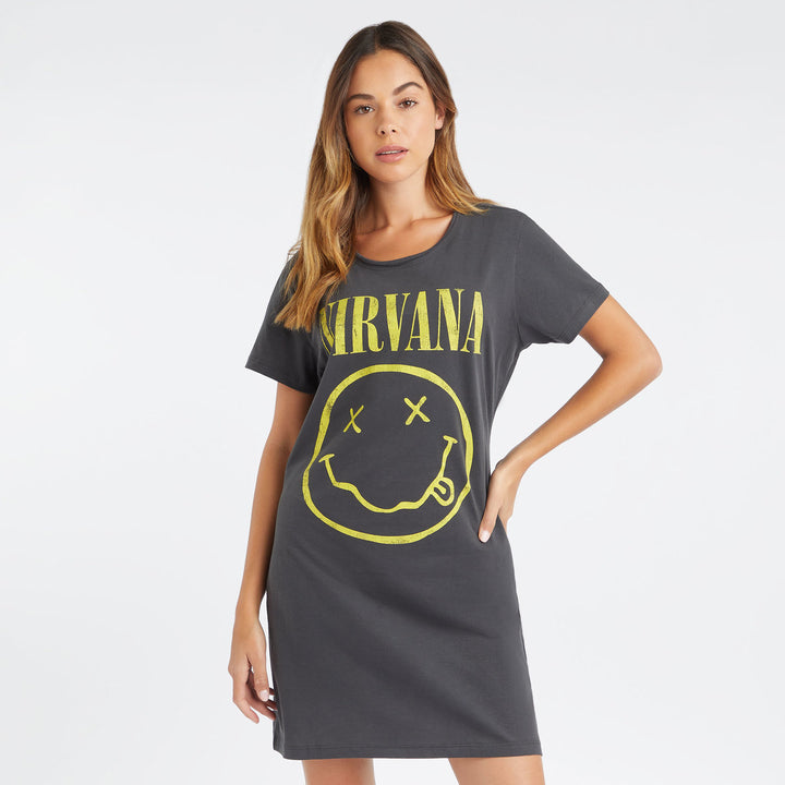 Nirvana T-shirt Dress - Smiley