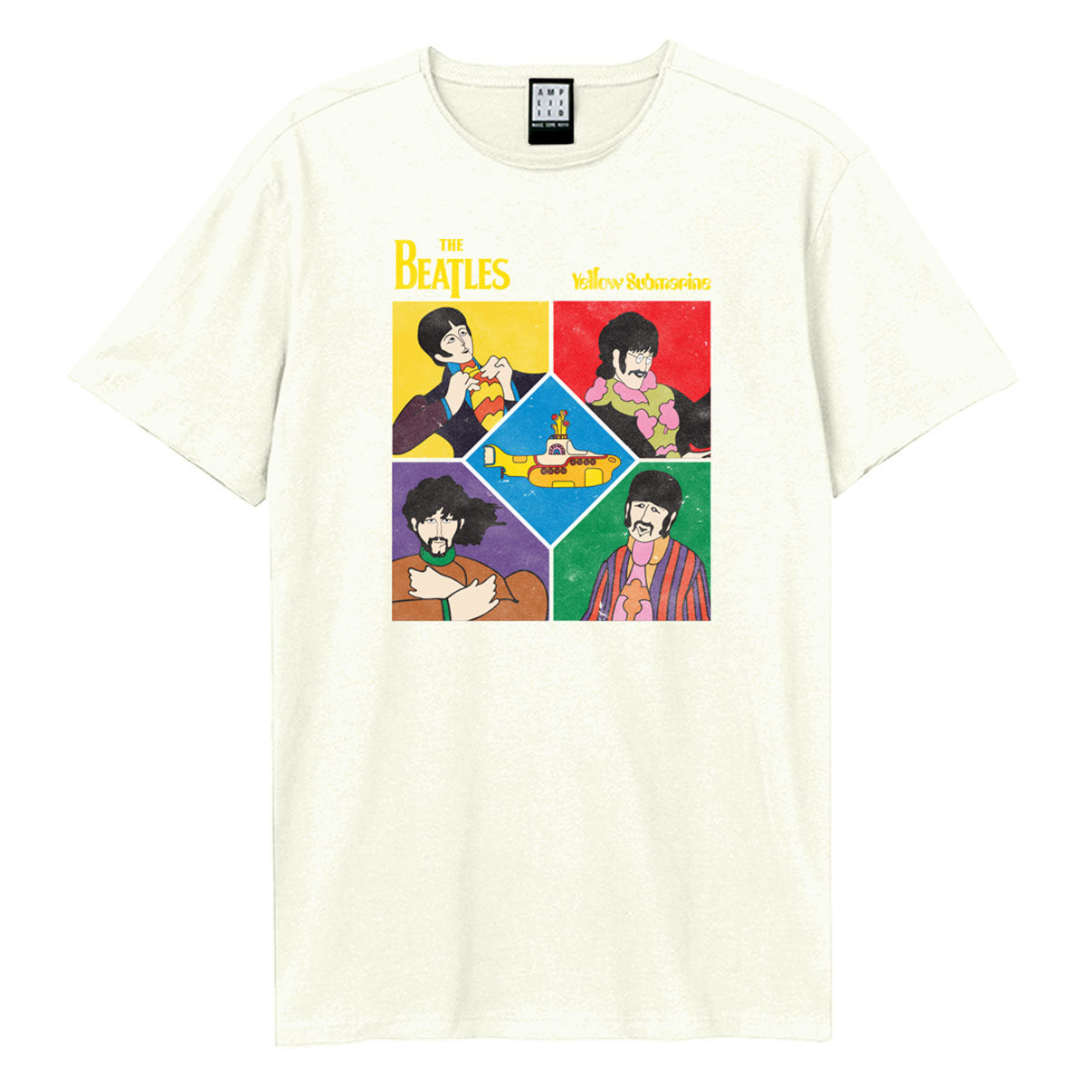Image of The Beatles T-Shirt- Yellow Submarine Shapes (Copy) Amplified