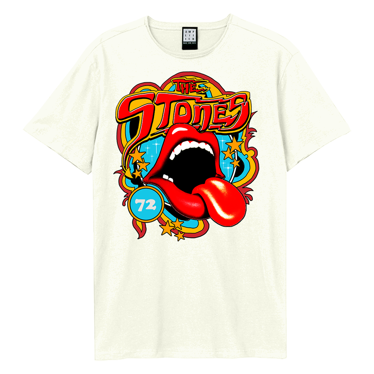 Image of The Rolling Stones T-Shirt - Vintage Tongue 77 Amplified