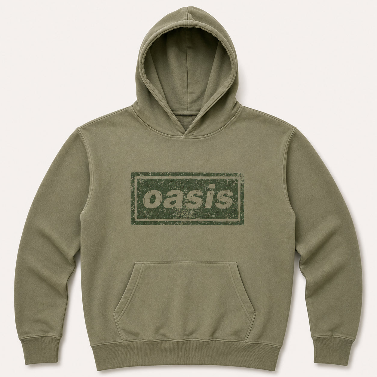 Image of Oasis Unisex Pullover Hoodie: Lino Logo