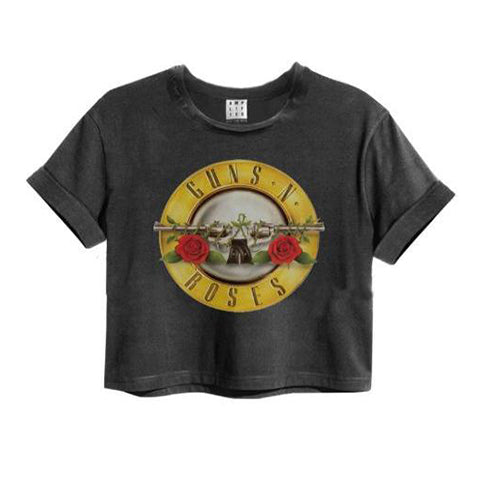 Image of Guns N' Roses Drum Logo Amplified Crop Top