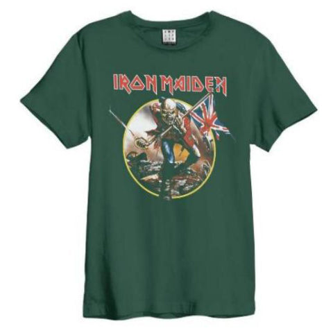 Image of Iron Maiden Trooper Amplified Men's Green Simmons T-shirt