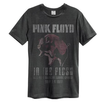 Mens' Pink Floyd T-shirt - In the Flesh, Charcoal