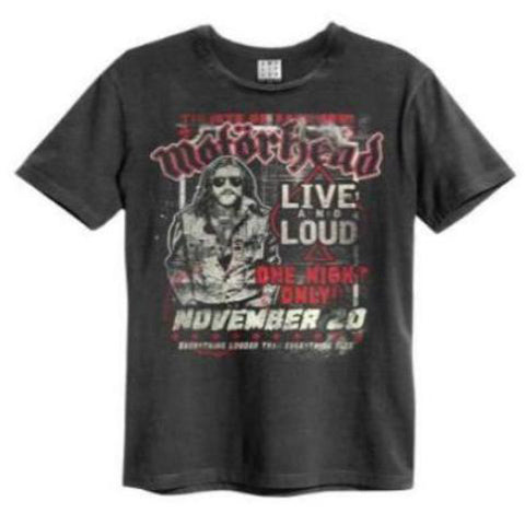 Image of Mens' Motorhead  T-shirt - One Night Only, Charcoal