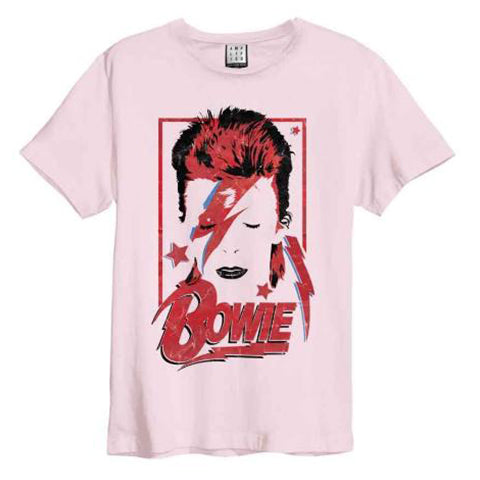 Image of David Bowie Aladdin Sane Pink T-shirt