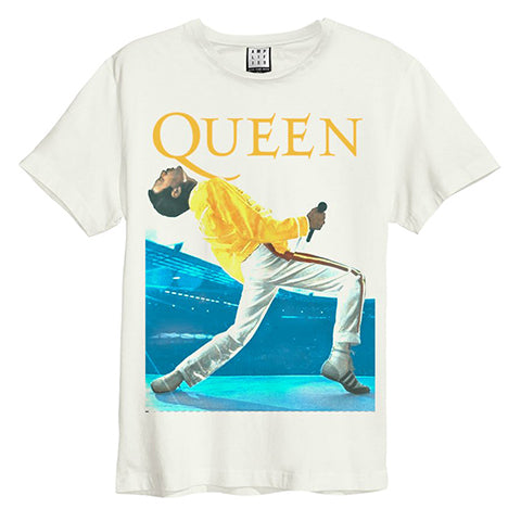 Image of Queen Freddie Mercury Vintage White Amplified T-shirt