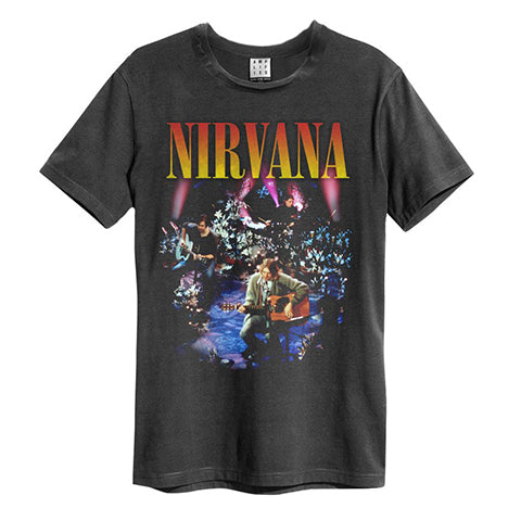 Image of Nirvana Live Amplified Charcoal T-shirt
