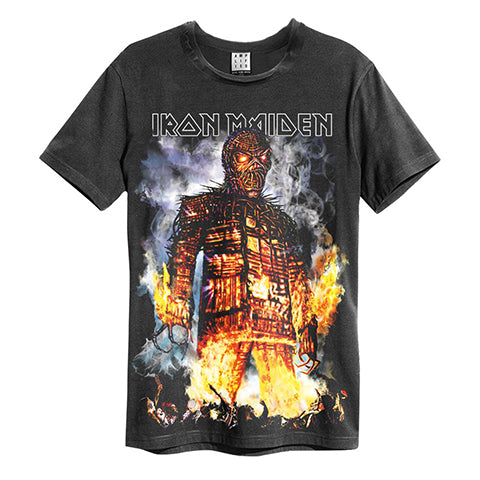 Image of Iron Maiden Battlefield T-shirt Amplified Charcoal Men's T-shirt