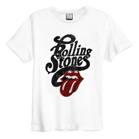 Image of Rolling Stones Licked Amplified White Men's T-shirt