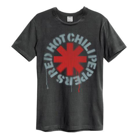 Image of Red Hot Chili Peppers Amplified Charcoal Men's T-shirt