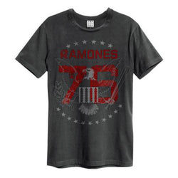 Image of Ramones Gabba Gabba Amplified Charcoal Men's T-shirt