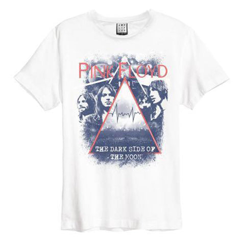 Image of Mens' Pink Floyd T-shirt - Pyramid Faces, White