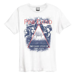 Image of Mens' Pink Floyd T-shirt - Pyramid Faces, White