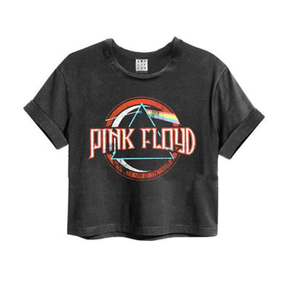 Pink Floyd Crop Top, Charcoal