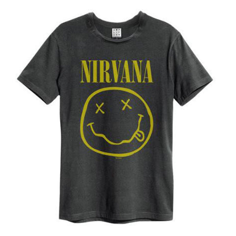 Image of Nirvana Smiley Face Amplified Men's T-shirt